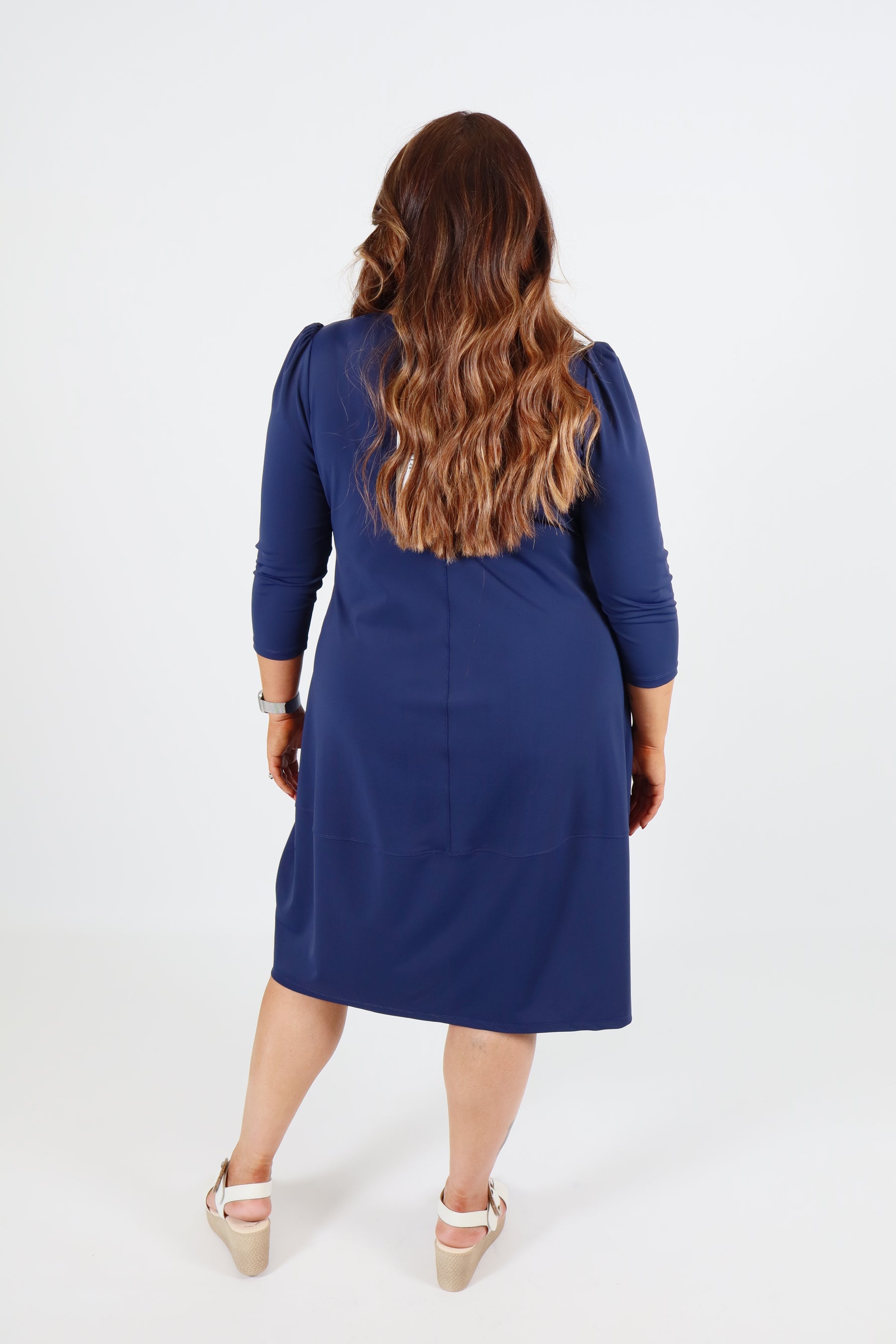 Mellomi Darcy Dress in Navy