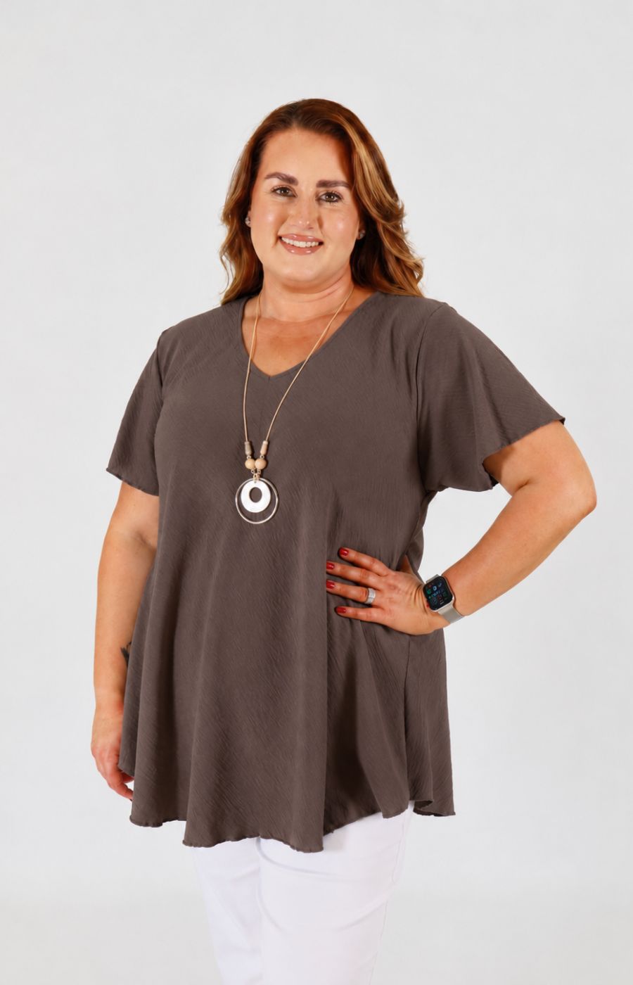 Nina Blouse in Brown