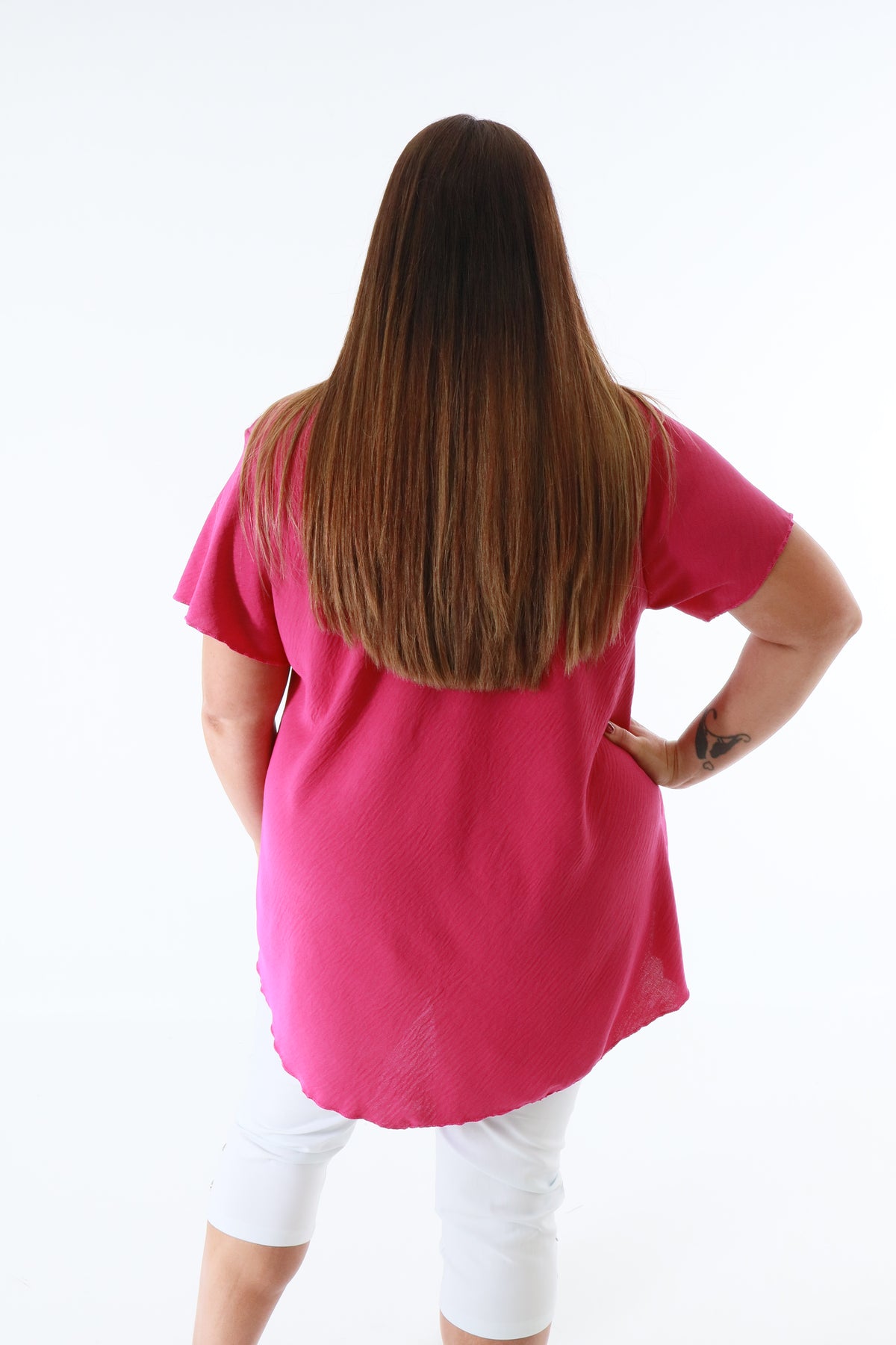 Nina Blouse in Magenta