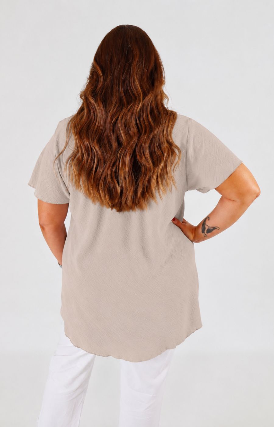 Nina Blouse in Tan