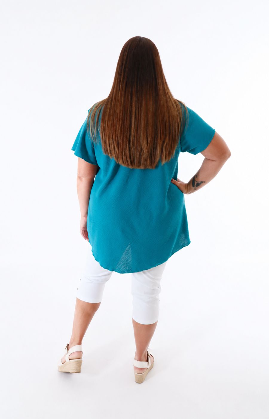 Nina Blouse in Teal
