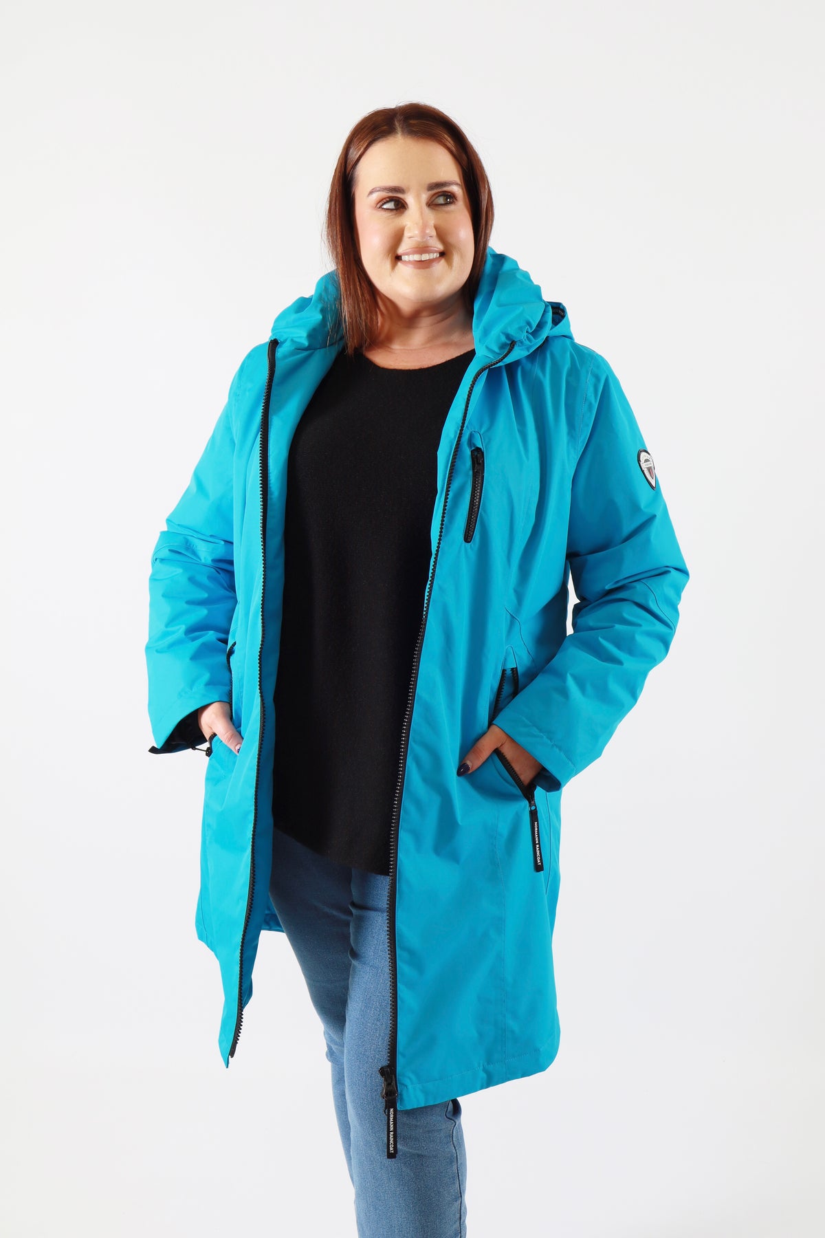 Normann Waterproof Coat in Blue
