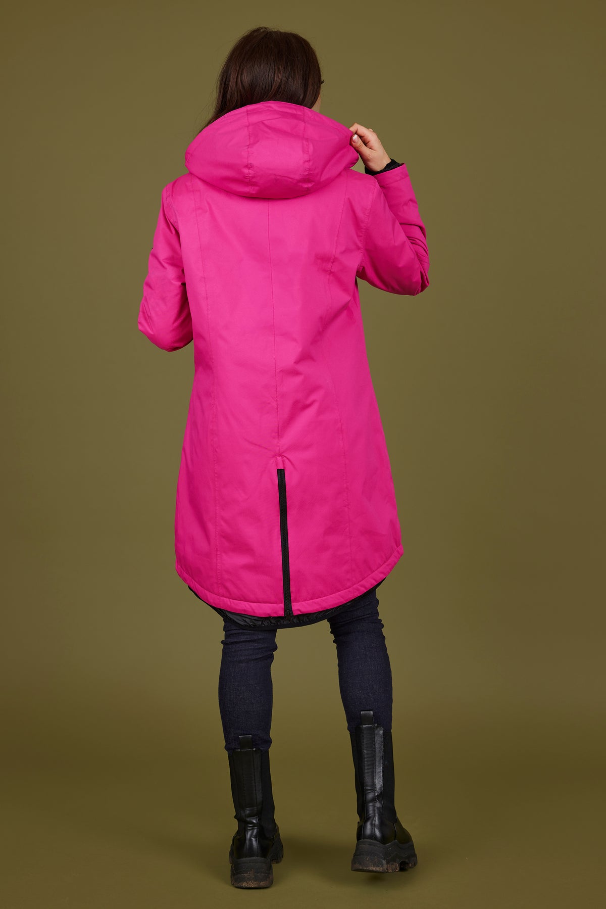 Normann Waterproof Coat in Pink