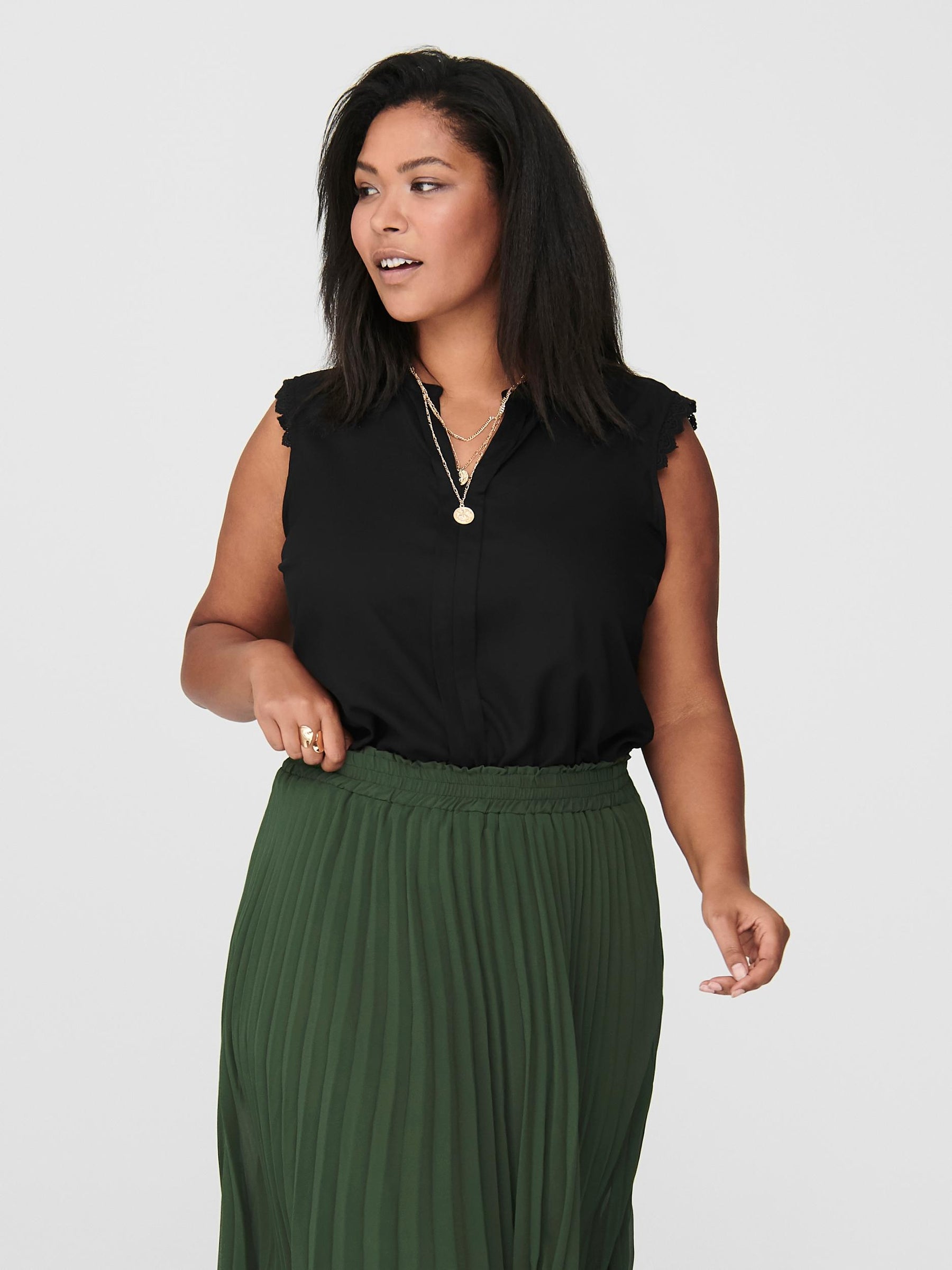 Only Carmakoma Carmumi Blouse in Black