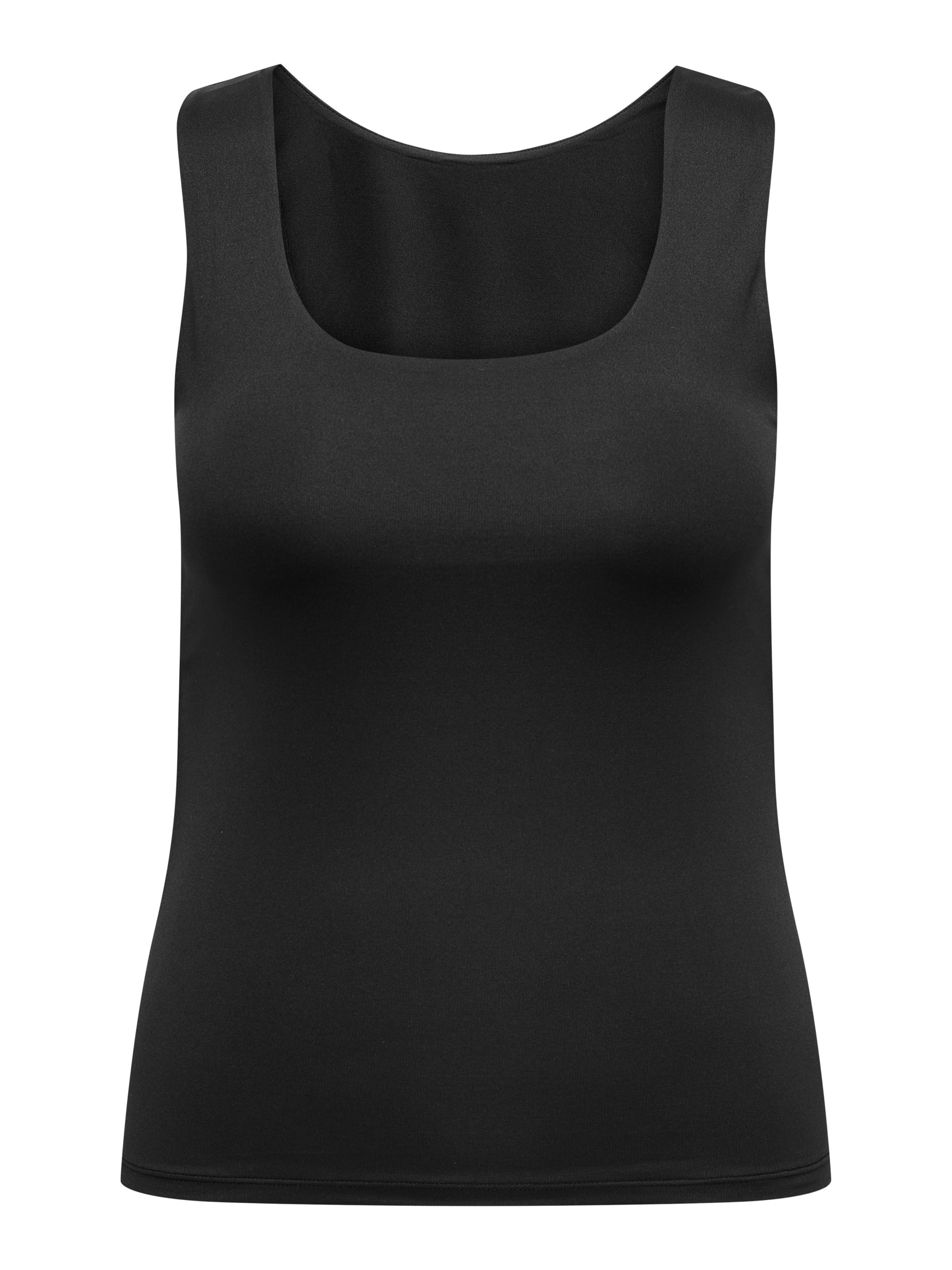 Only Carmakoma Rea 2 Way Vest Top In Black