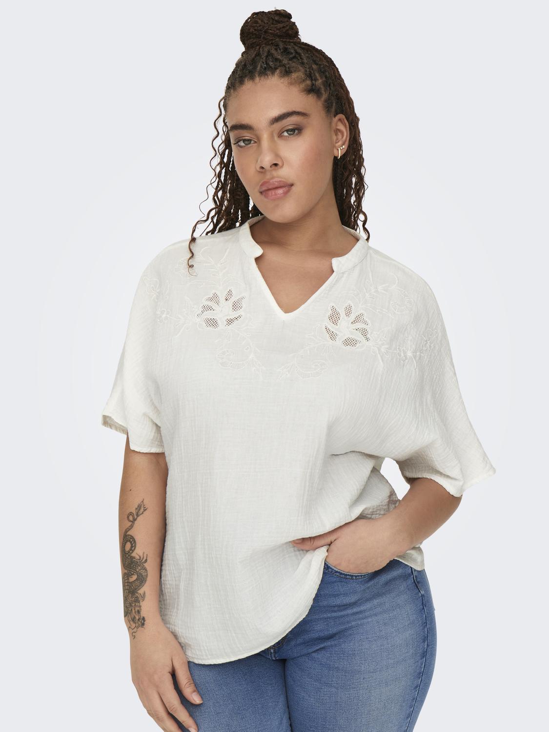 Only Carmakoma Thyra Blouse in White