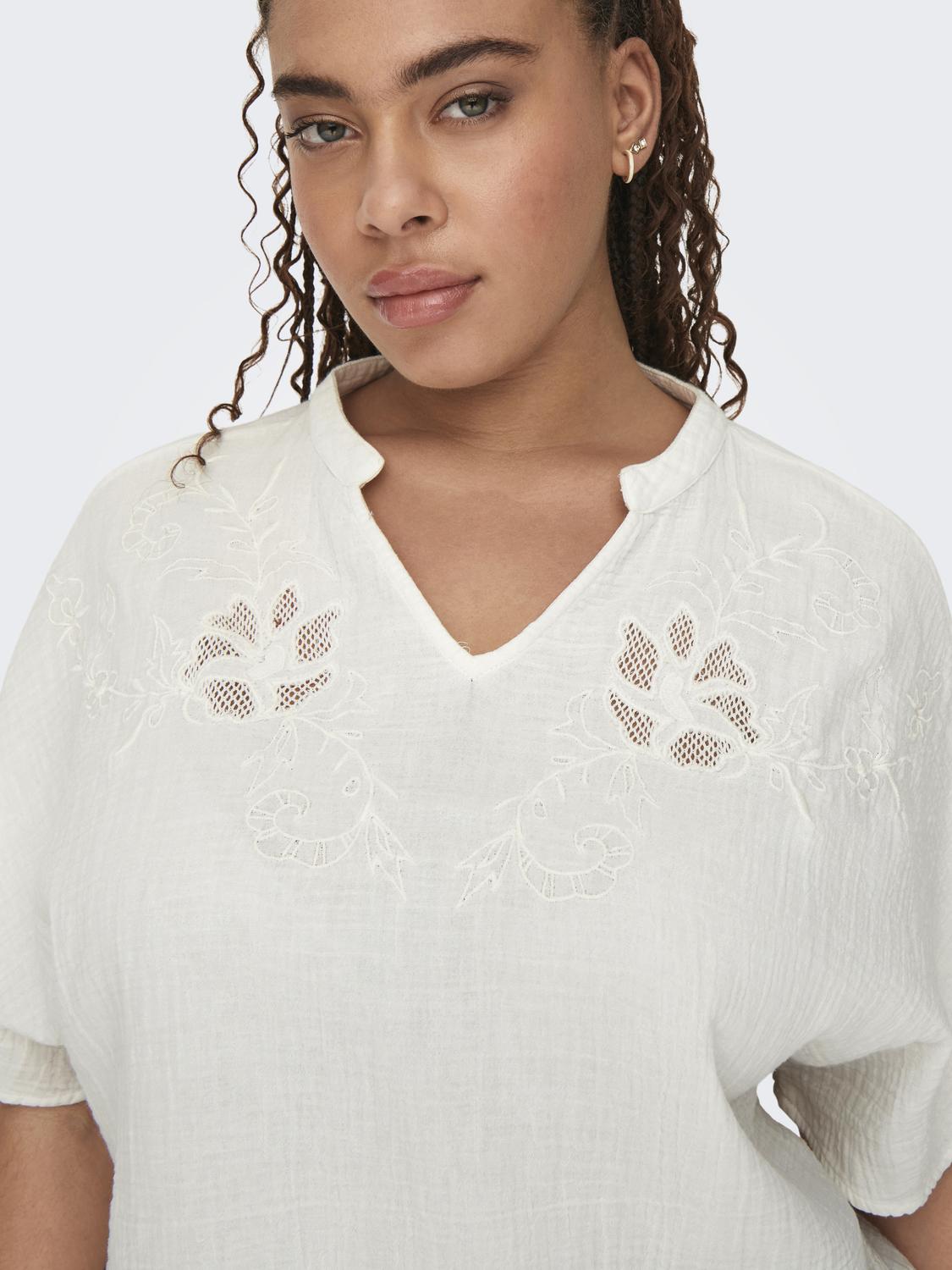 Only Carmakoma Thyra Blouse in White