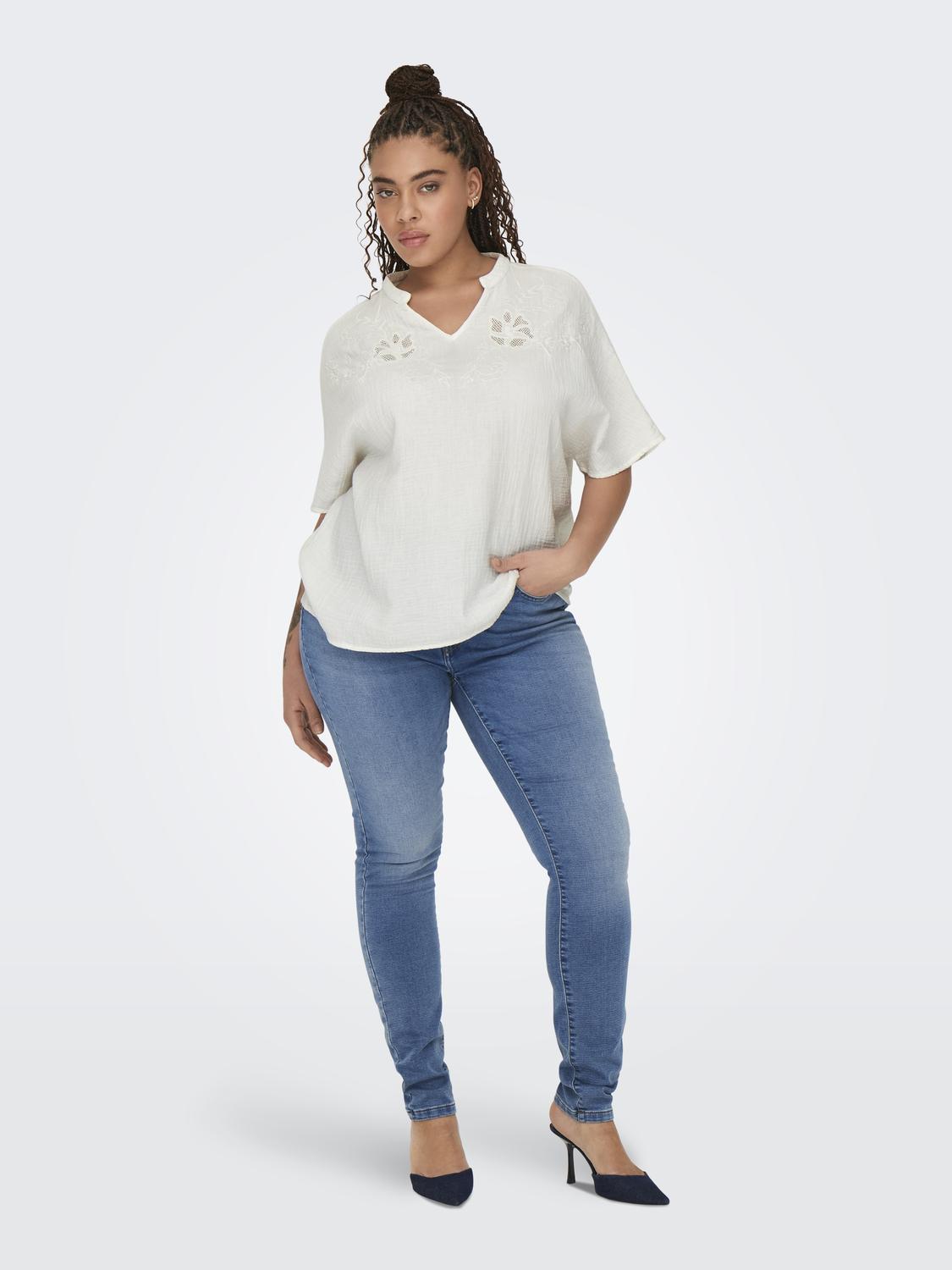 Only Carmakoma Thyra Blouse in White