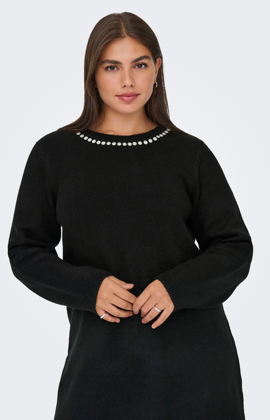 Only Carmakoma Abby Knit Dress in Black