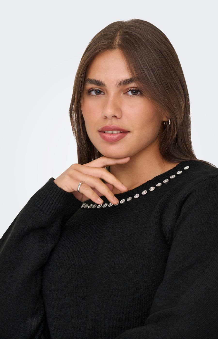 Only Carmakoma Abby Knit Dress in Black