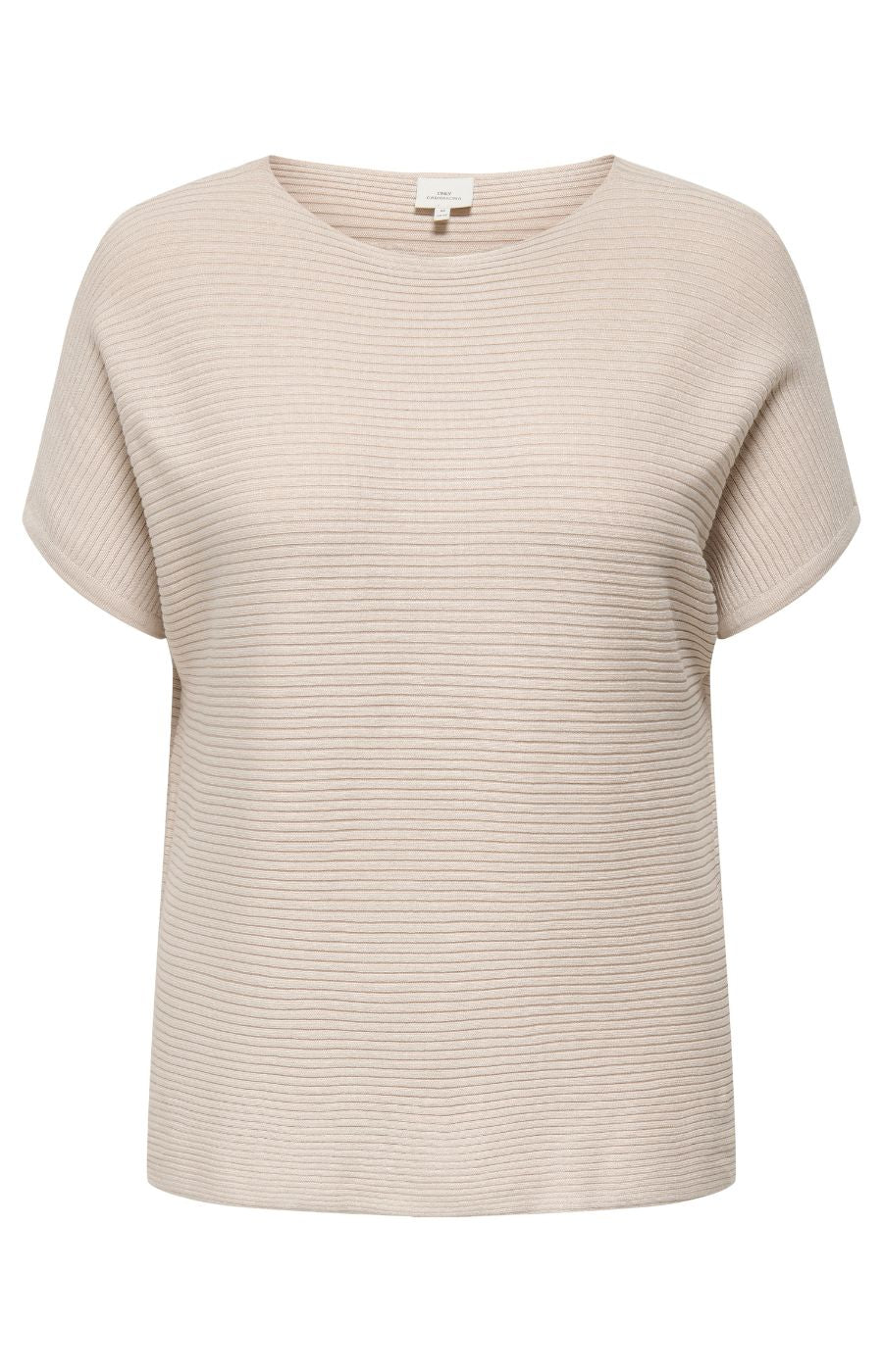 Only Carmakoma Adaline Knit Top in Beige