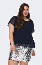 Only Carmakoma Coko Blouse in Navy