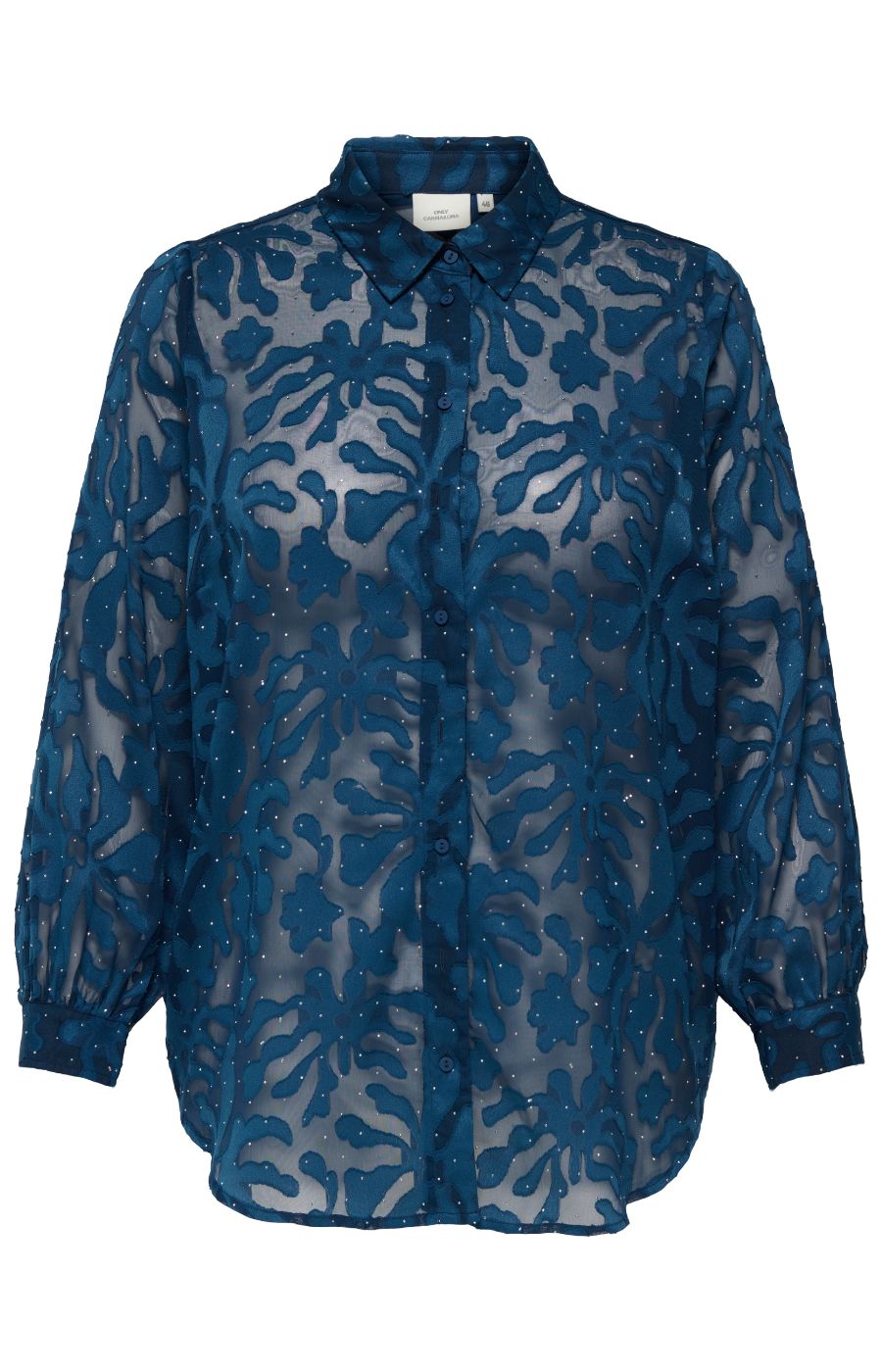 Only Carmakoma Diamo Shirt in Navy