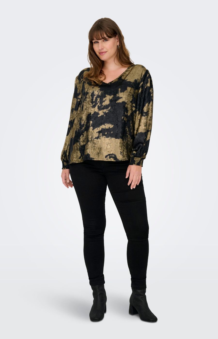 Only Carmakoma Dixie Blouse in Gold