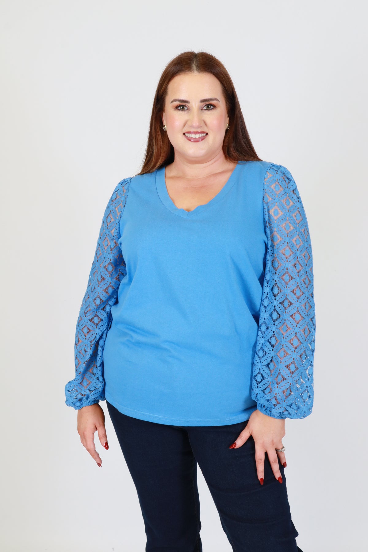 Only Carmakoma Effie Blouse in Blue