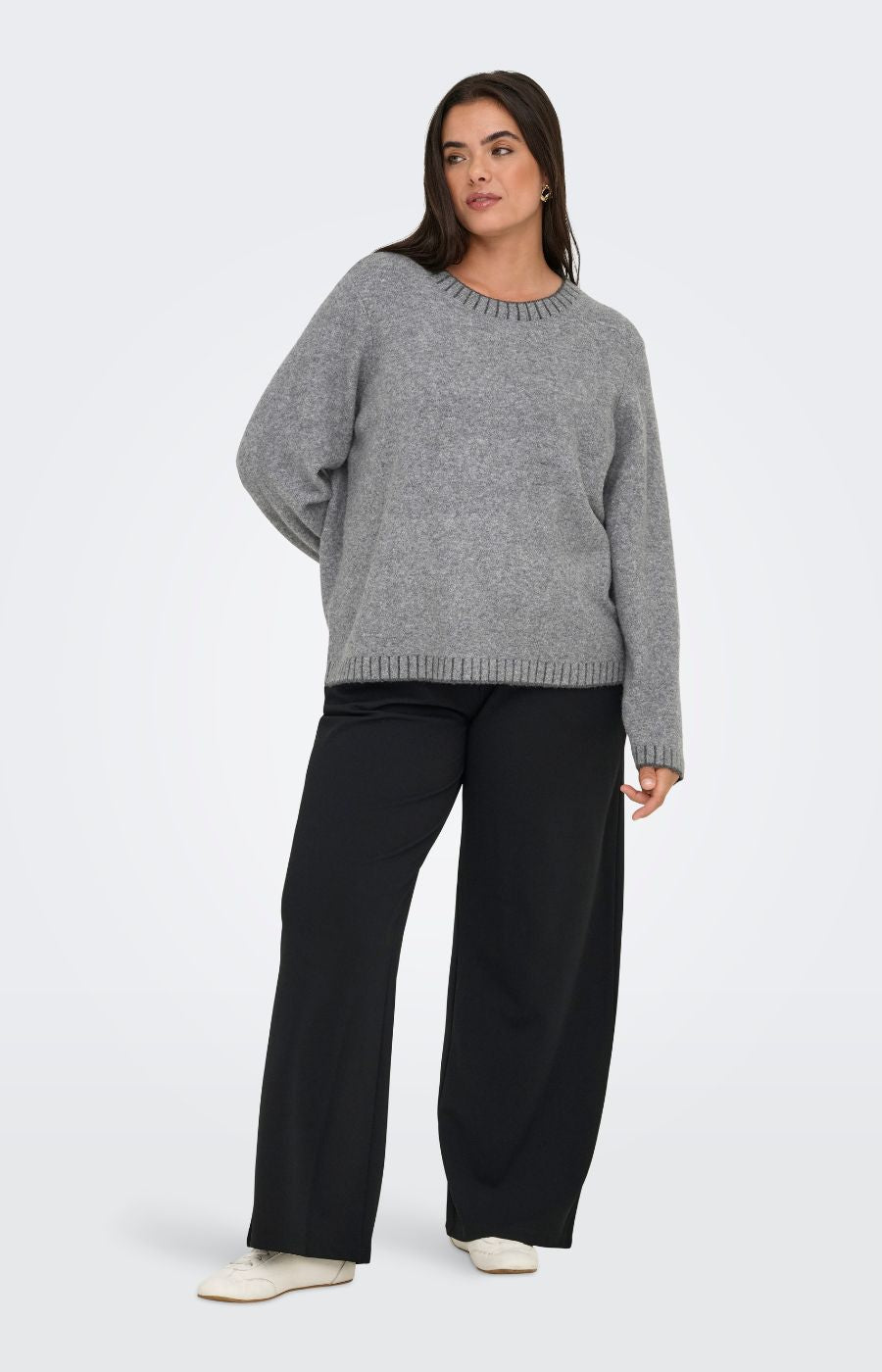 Only Carmakoma Fina Jumper in Grey