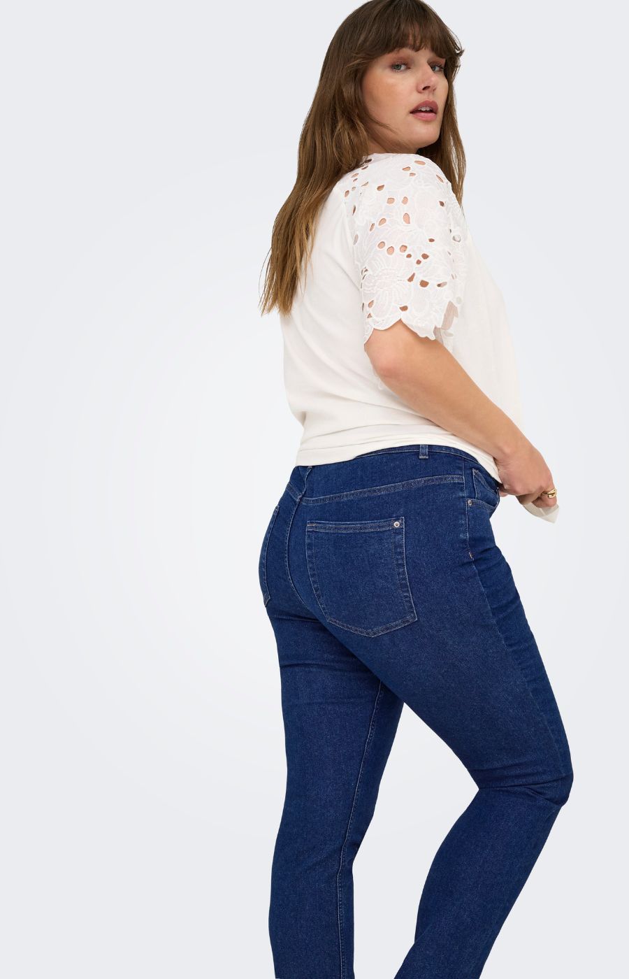 Only Carmakoma Hush Jeans in Dark Denim