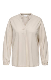 Only Carmakoma Jolly Blouse in Beige