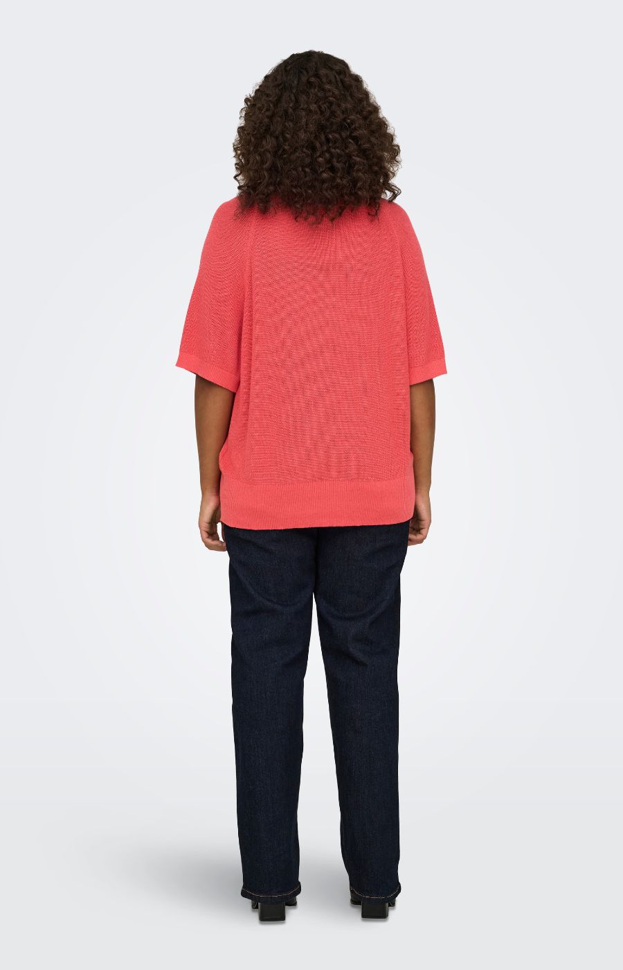 Only Carmakoma Lecia Knit in Coral