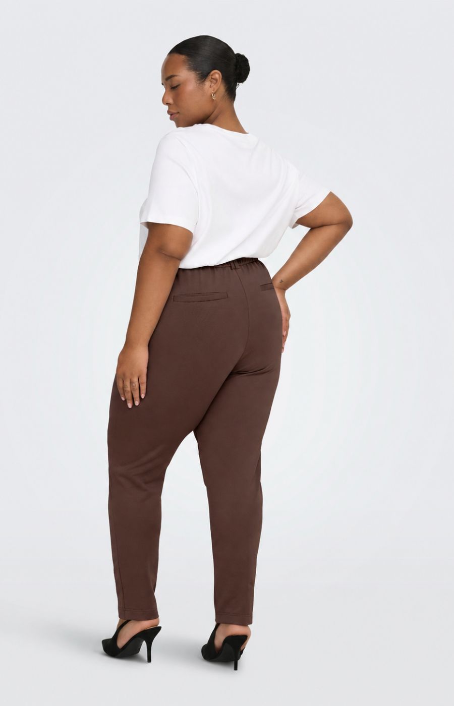 Only Carmakoma Life Trousers in Brown