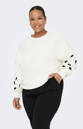 Only Carmakoma Macy Sweater in White