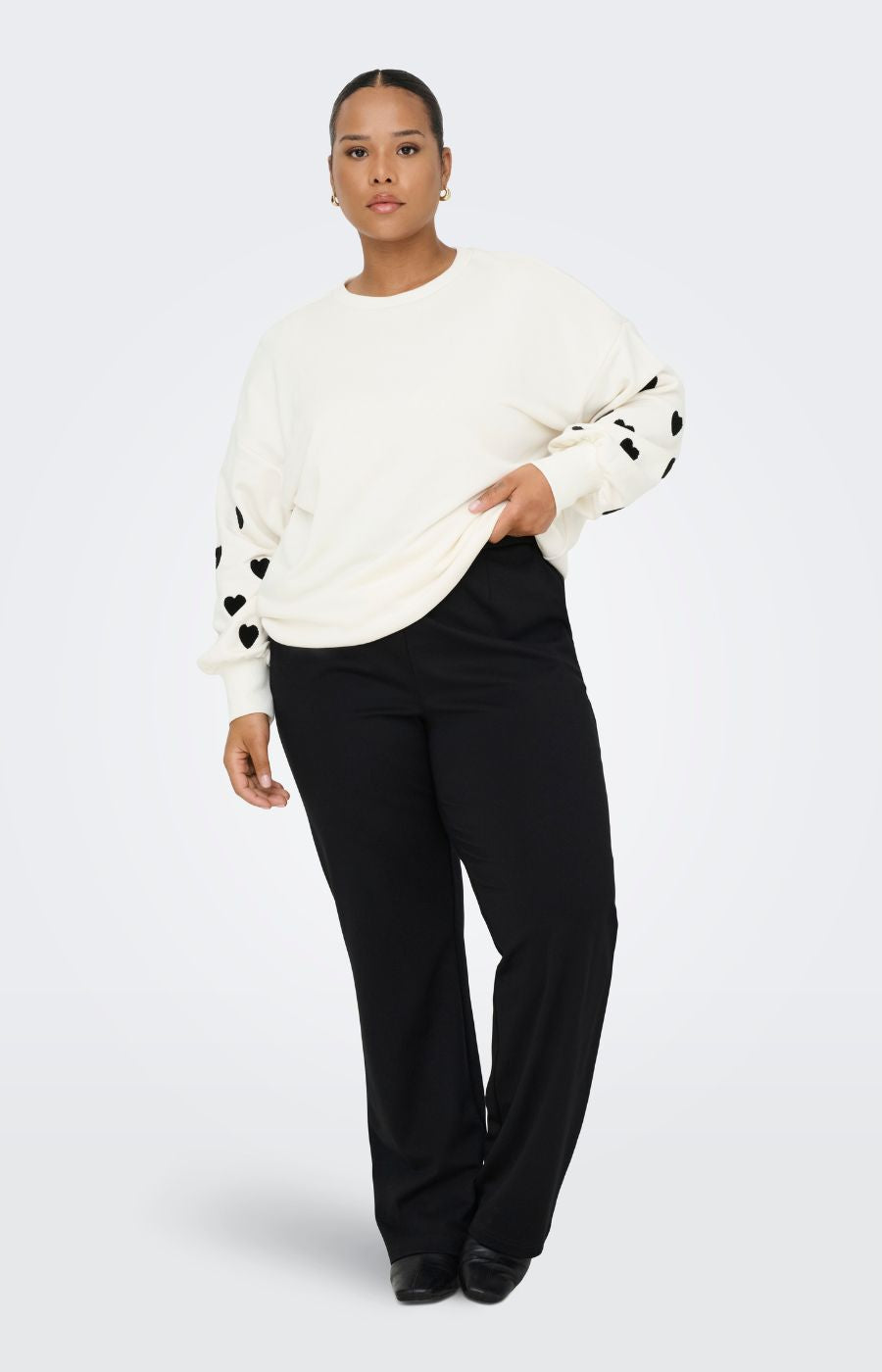 Only Carmakoma Macy Sweater in White