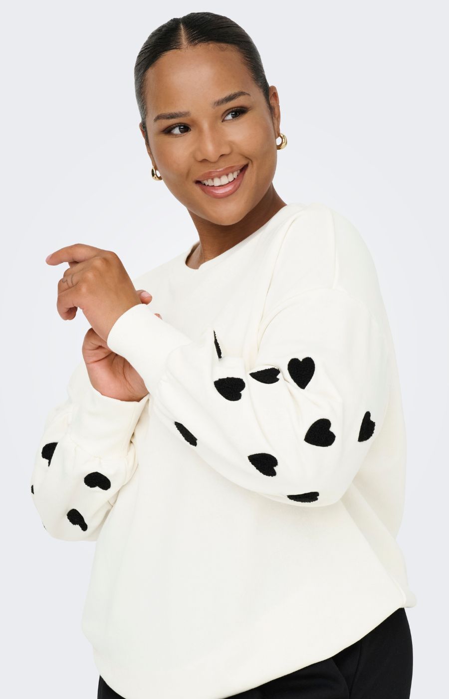 Only Carmakoma Macy Sweater in White