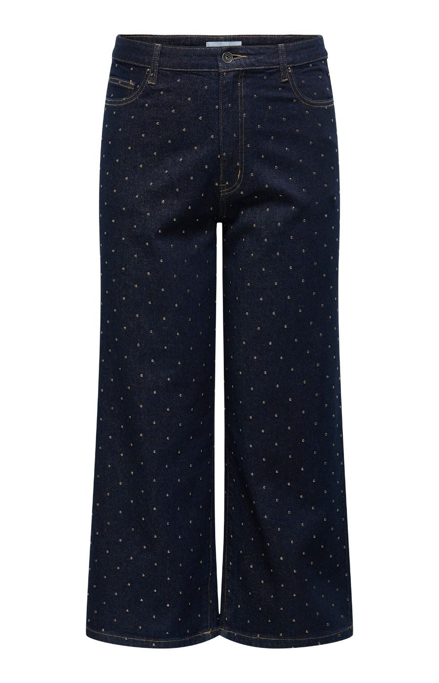 Only Carmakoma Madison Studded Jeans in Dark Denim