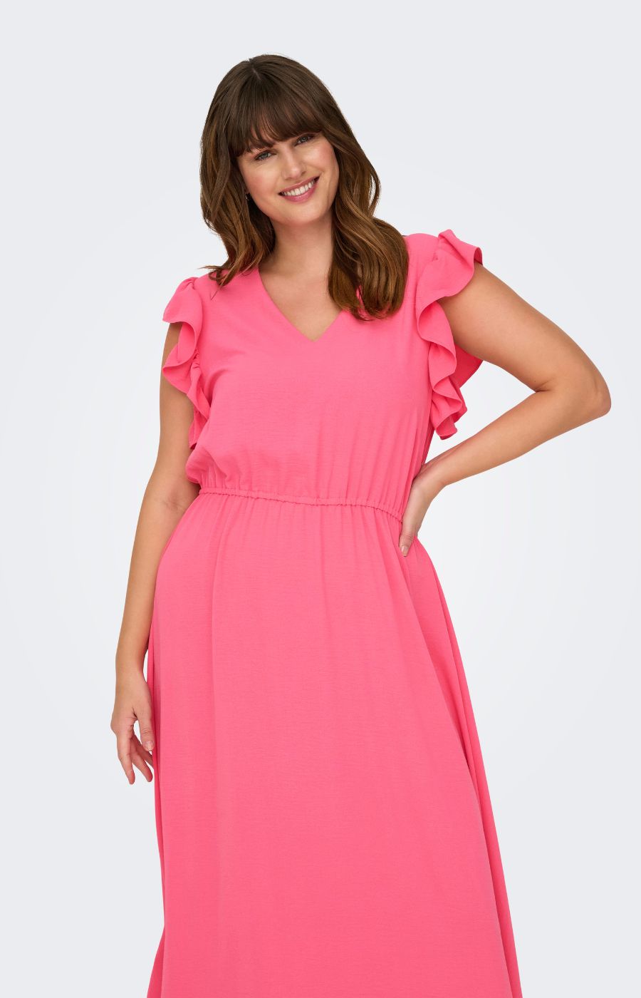 Only Carmakoma Metta Dress in Pink