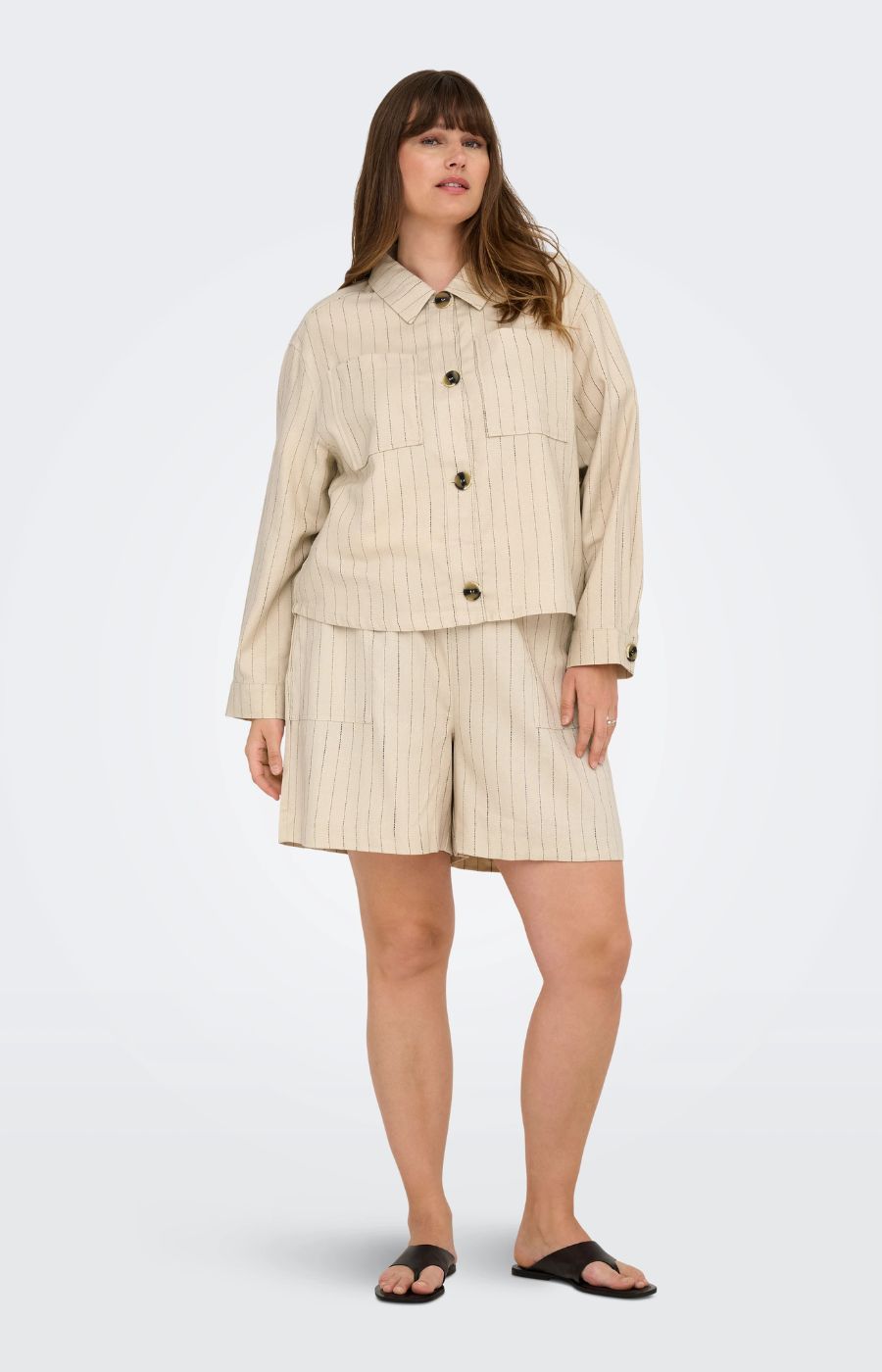 Only Carmakoma Monica Jacket in Beige