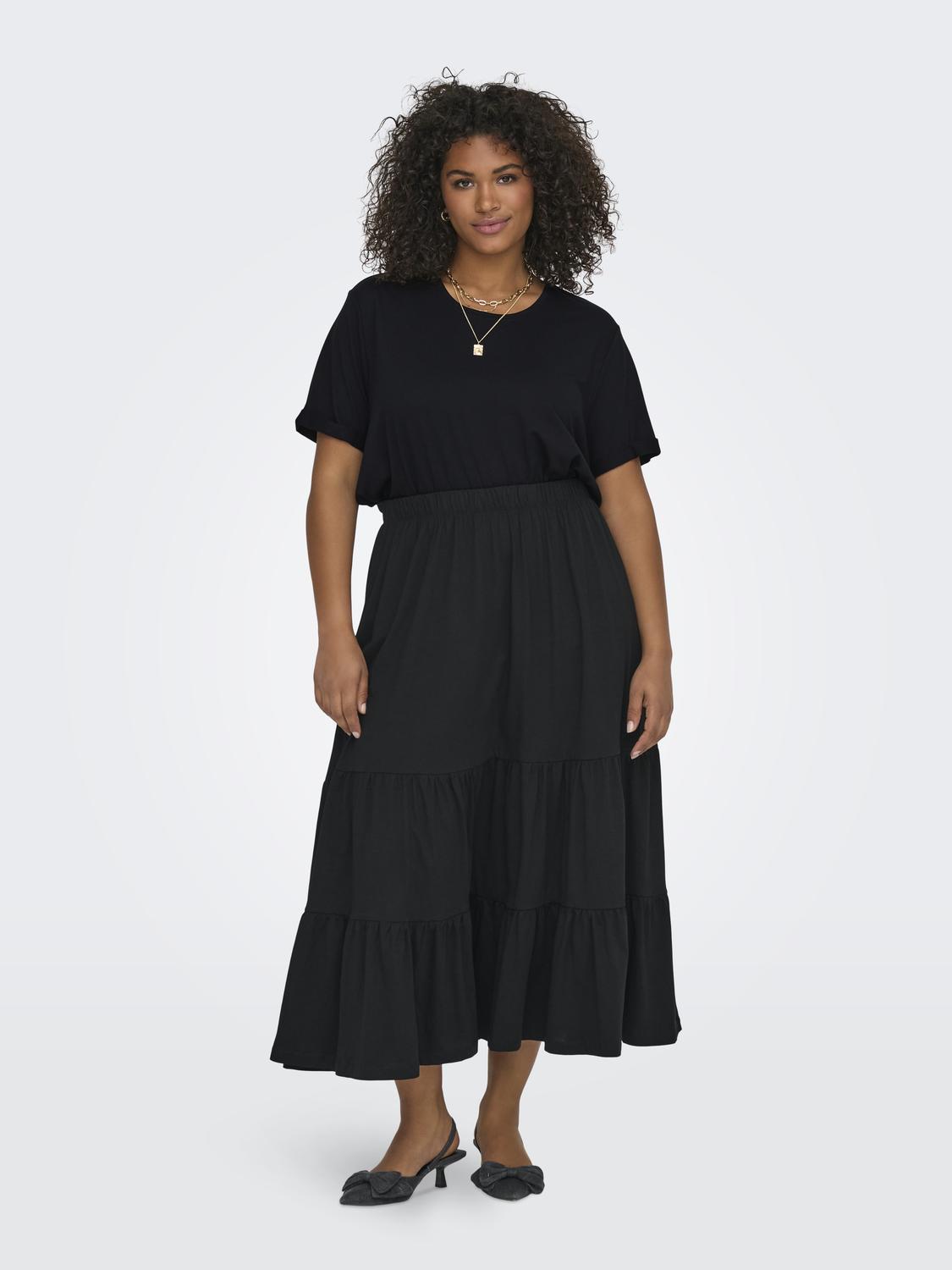 Only Carmakoma Moster T-Shirt in Black