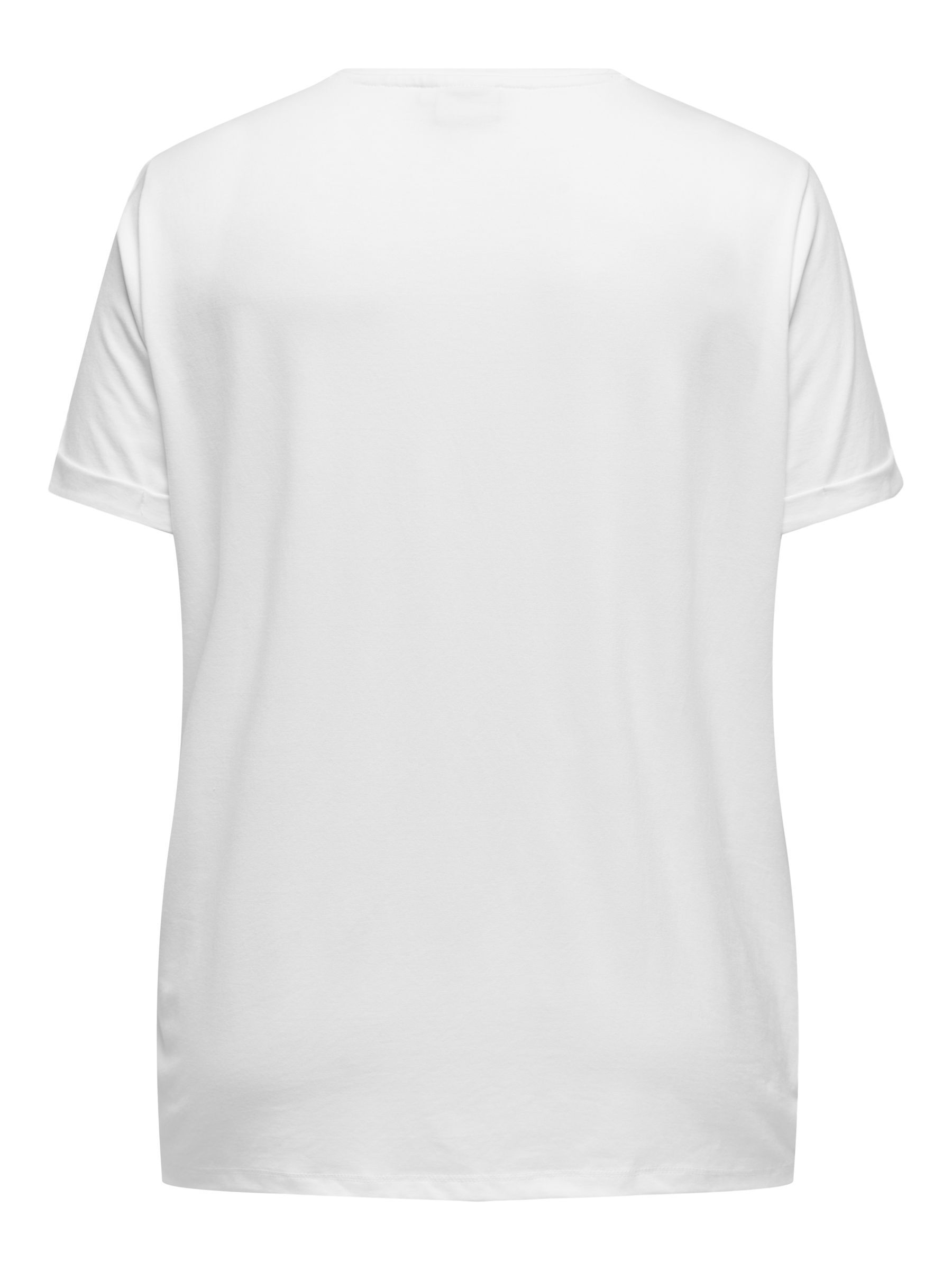 Only Carmakoma Moster T-Shirt in White