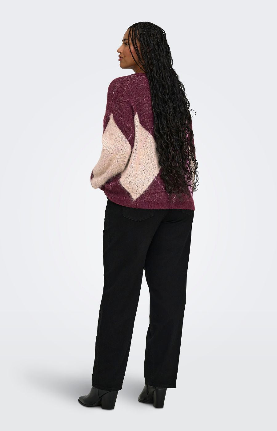 Only Carmakoma Noeme Knit in Wine