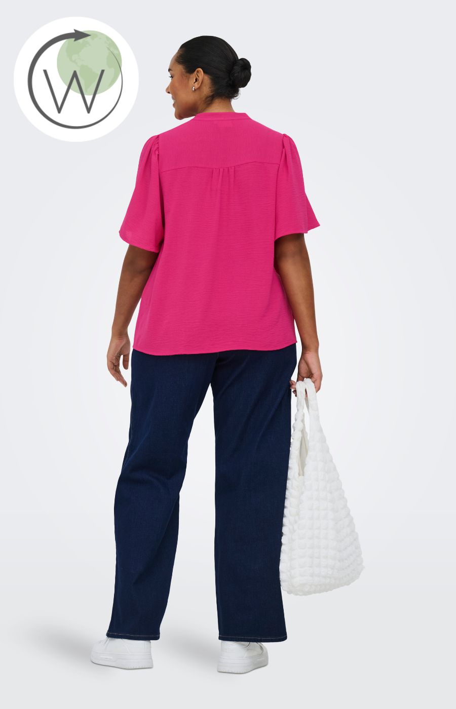 Only Carmakoma Noemi Blouse in Pink