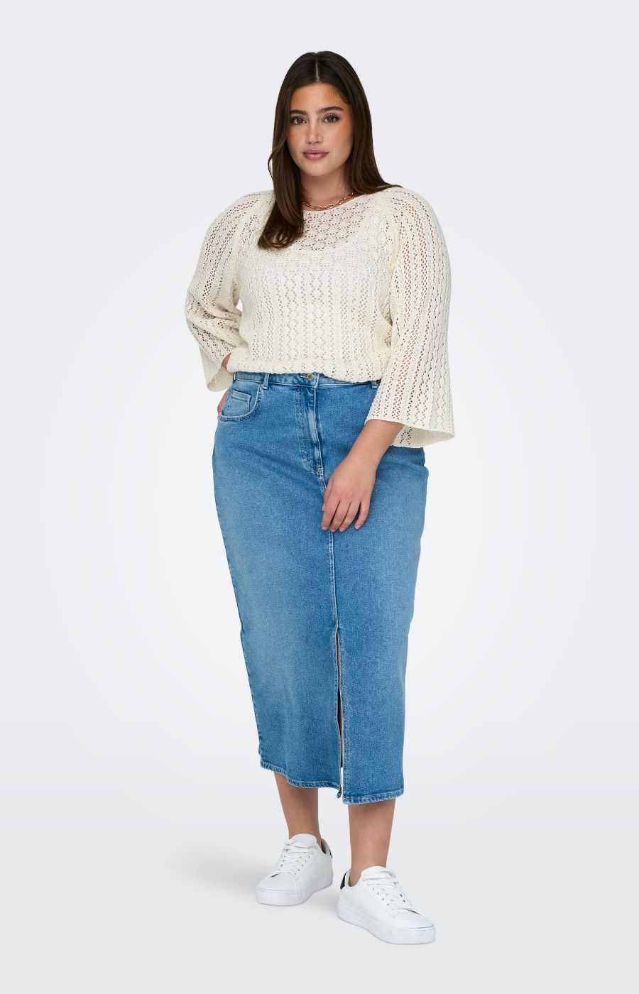 Only Carmakoma Nola Jumper in Cream