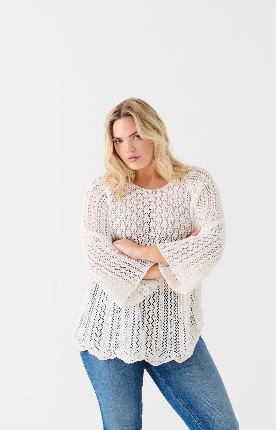 Only Carmakoma Nola Jumper in Cream