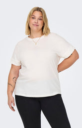 Only Carmakoma Olivia T-Shirt in White