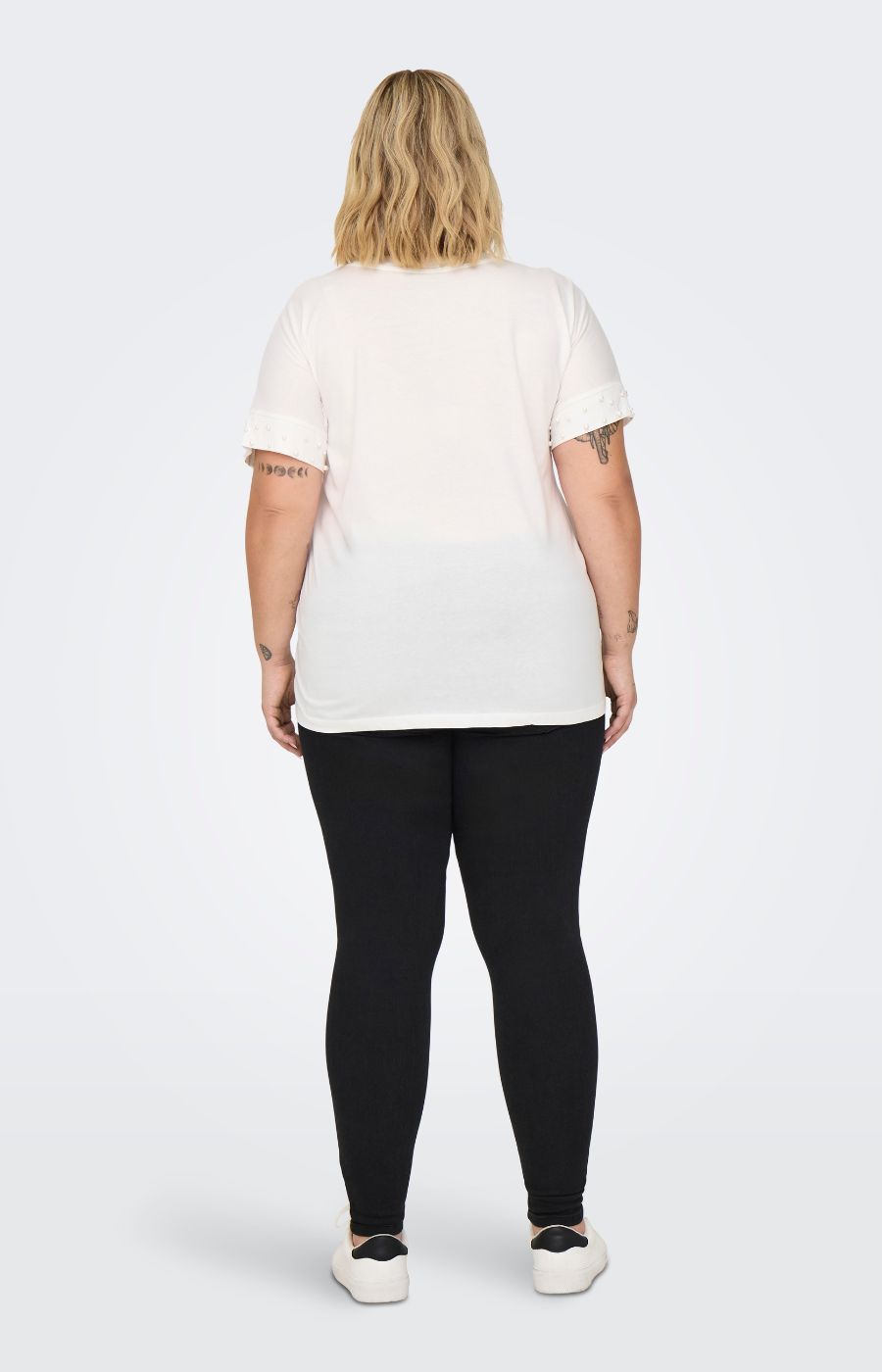 Only Carmakoma Olivia T-Shirt in White