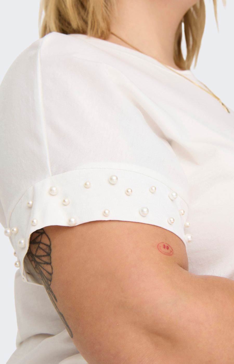 Only Carmakoma Olivia T-Shirt in White