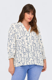 Only Carmakoma Raya Shirt in Jet Stream