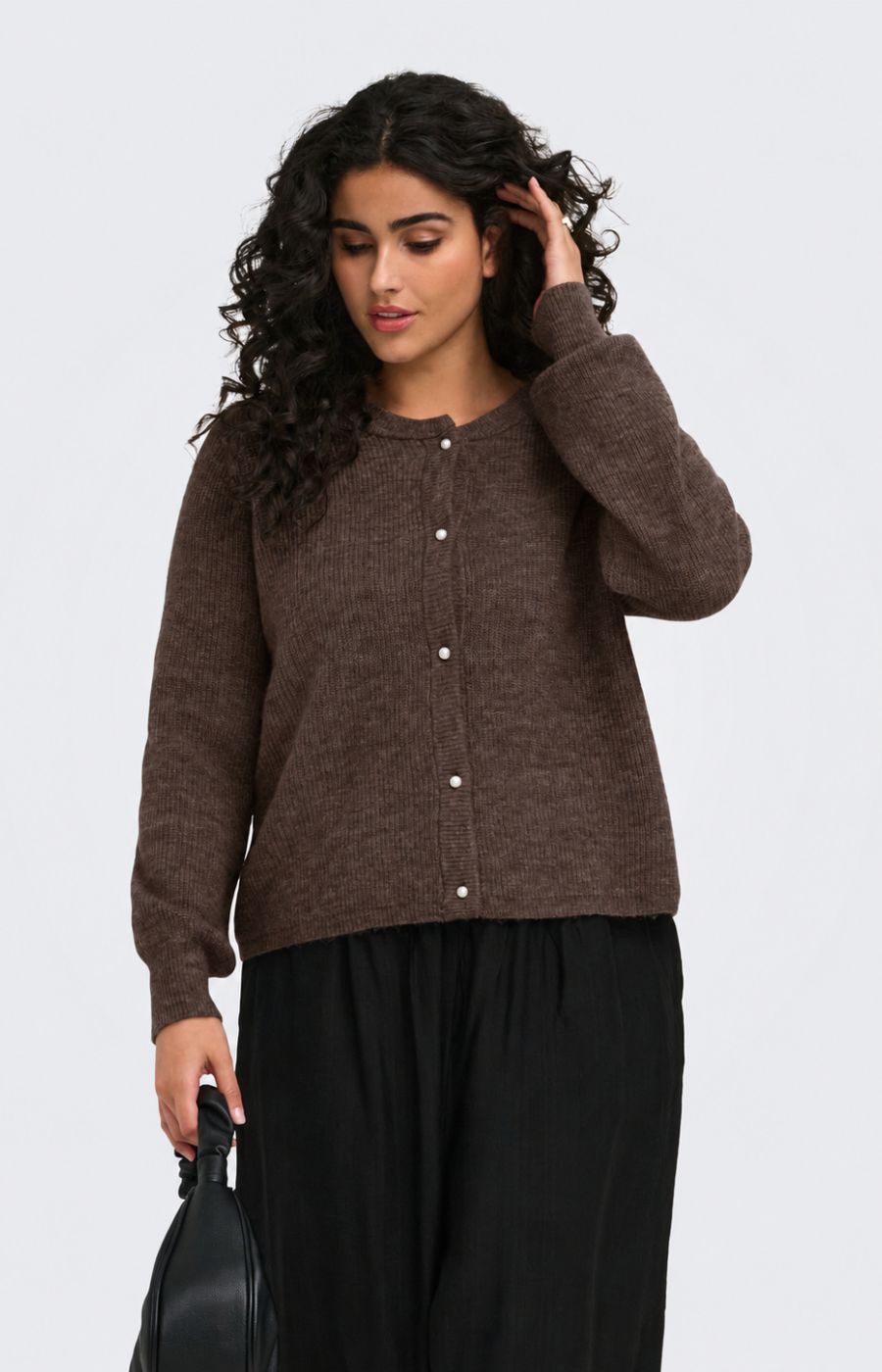 Only Carmakoma Rose Cardigan in Bracken