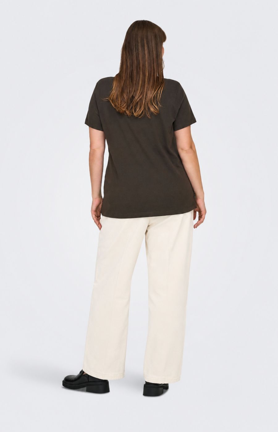 Only Carmakoma Ryder T-Shirt in Brown