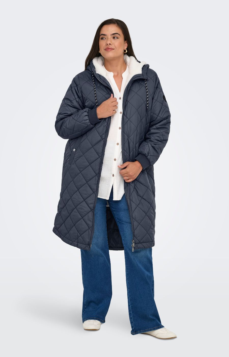 Only Carmakoma Sandy Coat in Navy