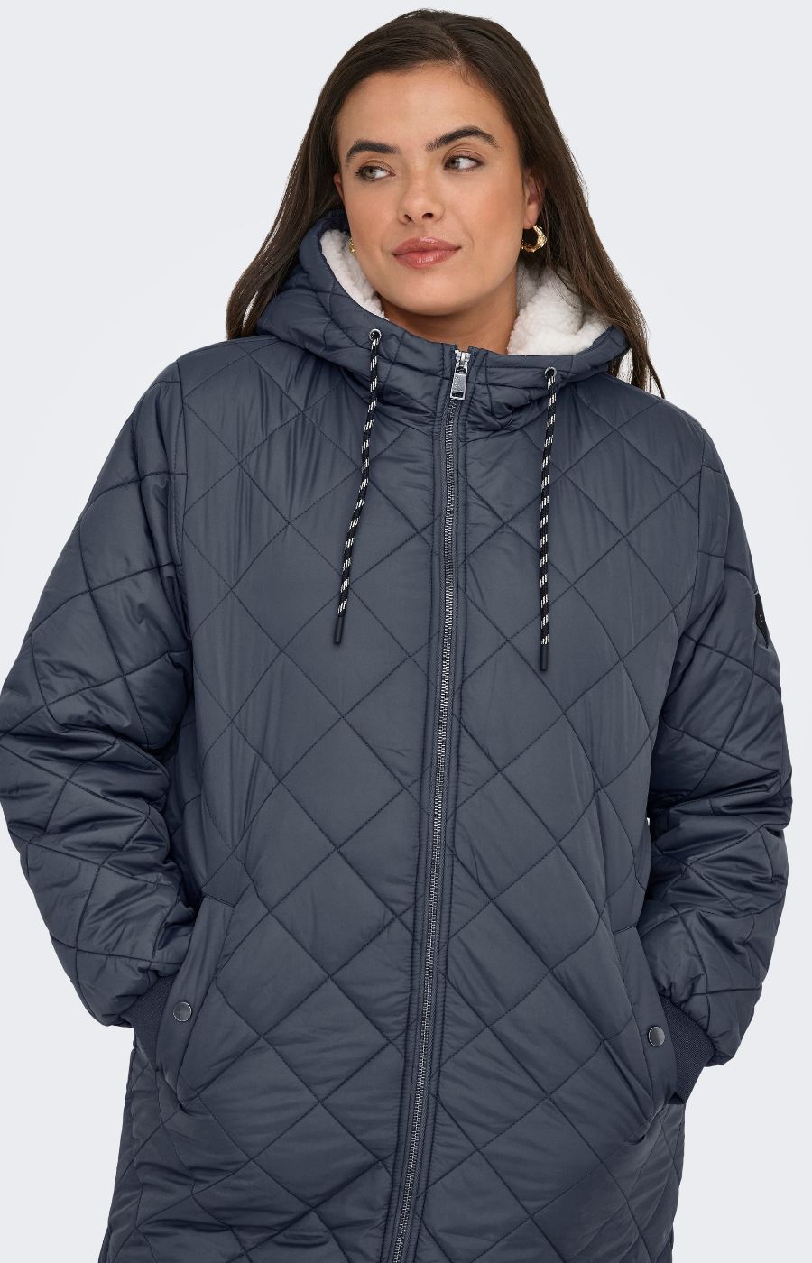 Only Carmakoma Sandy Coat in Navy