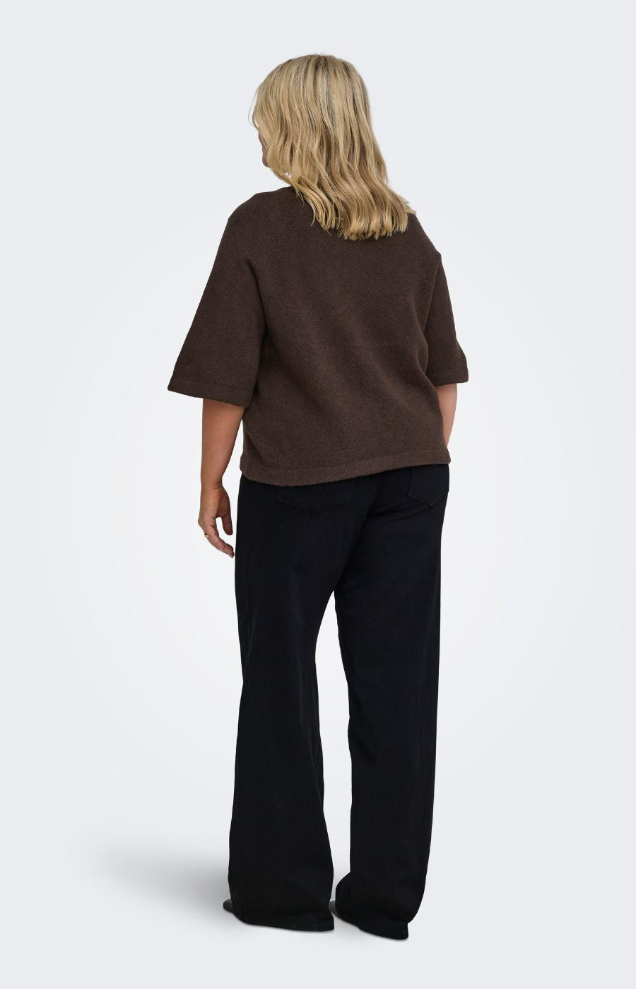 Only Carmakoma Simomi Knit in Coffee Bean