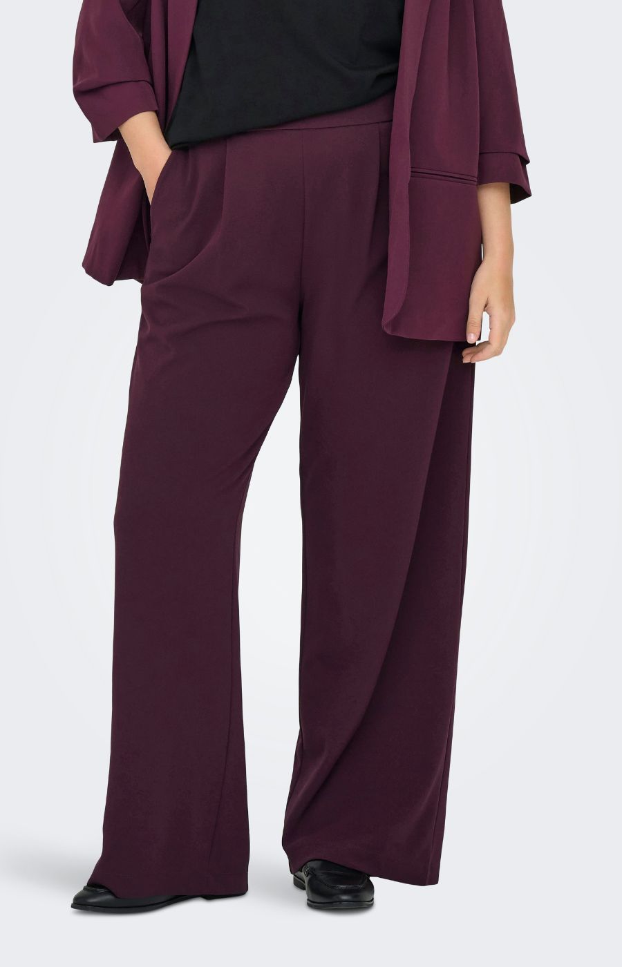 Only Carmakoma Stilla Trouser in Winetasting