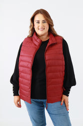 Only Carmakoma Tahia Gilet in Wine