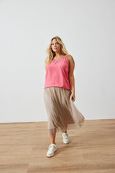 Only Carmakoma Tinga Skirt in Gold