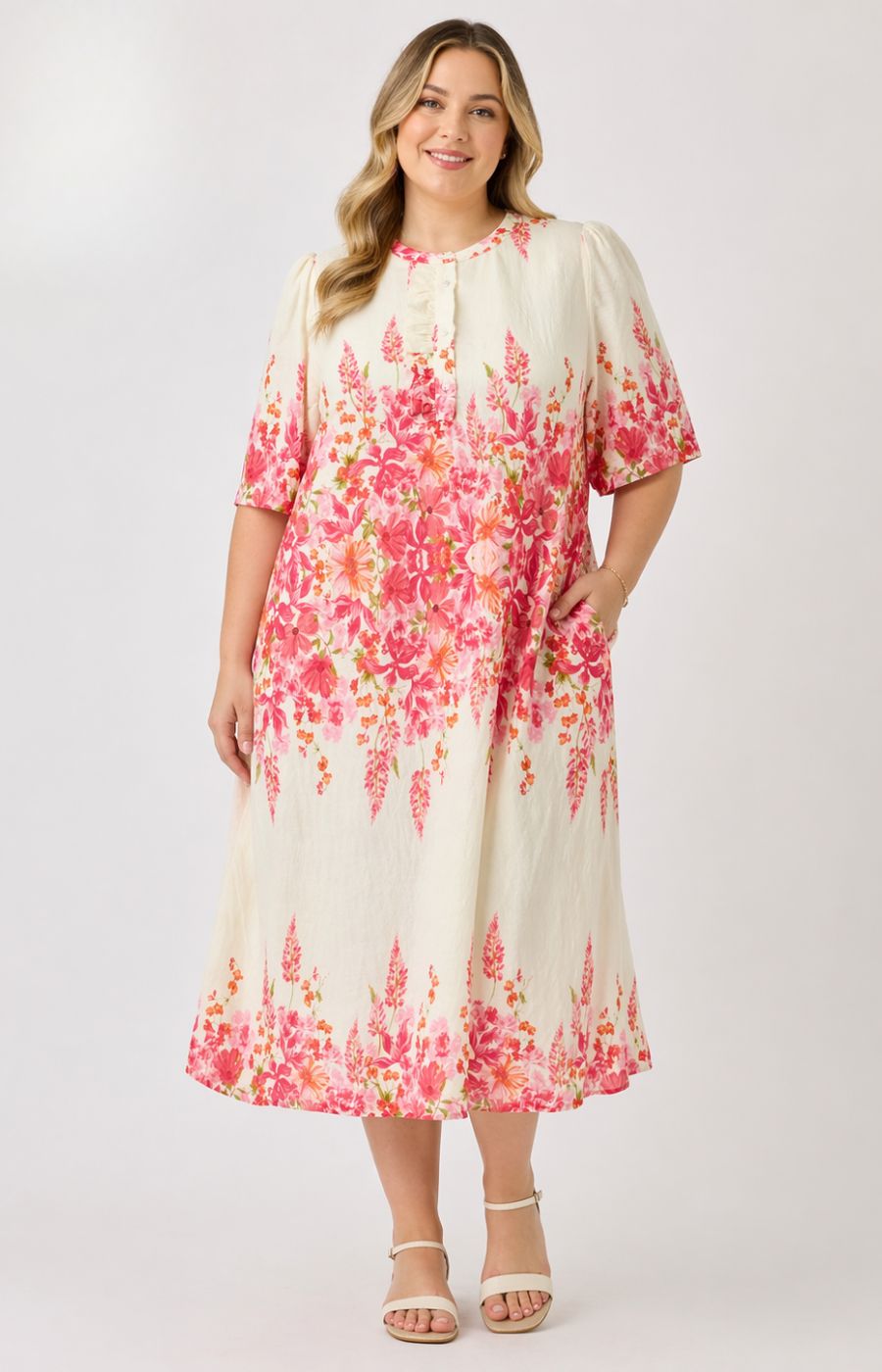 Only Carmakoma Veva Dress with Red