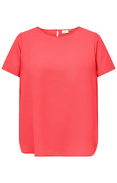 Only Carmakoma Vica Blouse in Coral